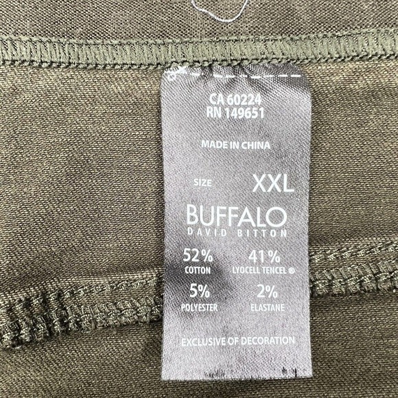 Buffalo David Bitton Olive Green High Rise Pull On Jegging Jeans Pants XXL - Picture 8 of 11